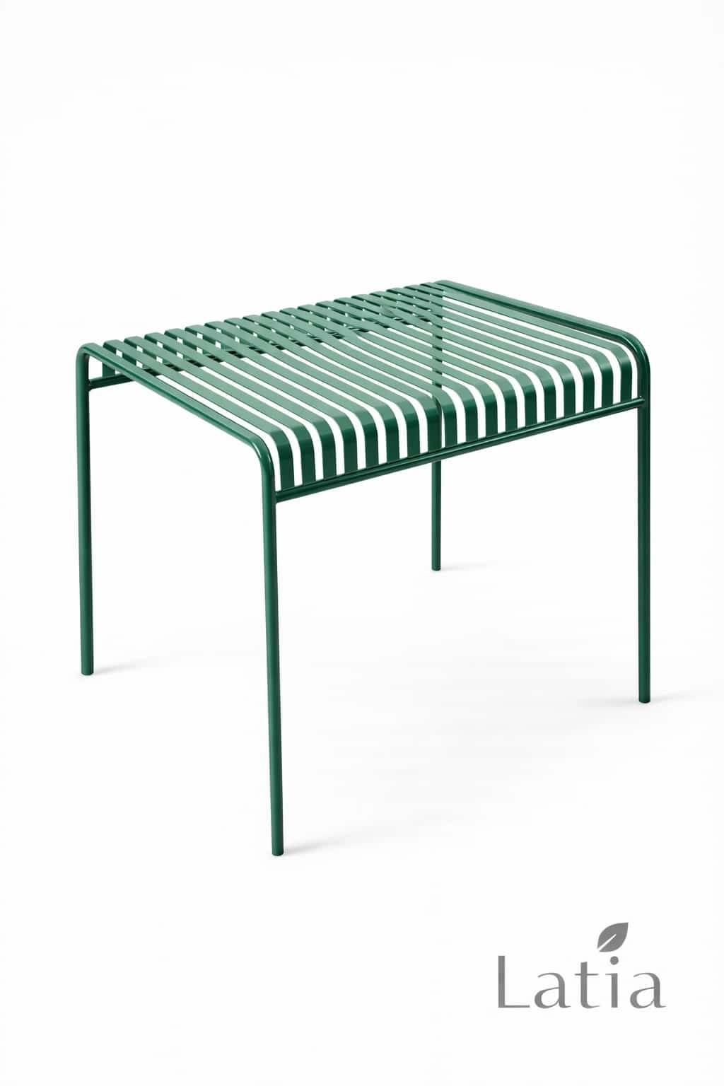 140x60 cm Lamalı Masa – Metal Modern Tasarım Masa