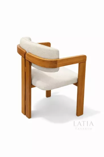 T Model Ahşap Sandalye – Modern & Doğal Tasarım Kafe Sandalyesi