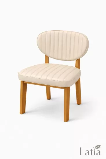 Elma Model Ahşap Sandalye – Modern & Dekoratif Kafe Sandalyesi