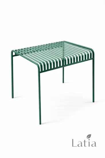 140x60 cm Lamalı Masa – Metal Modern Tasarım Masa