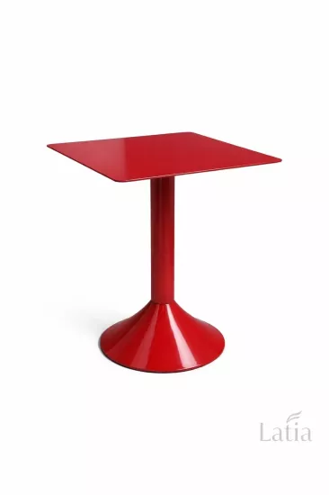 Kukalı 60x60 Metal Masa – Orta Ayaklı Kafe & Restoran Masası