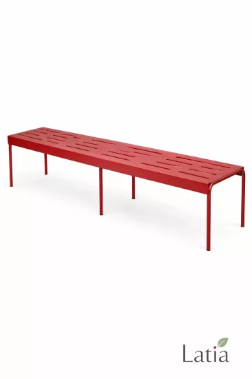 Latia Lazer Kesim Metal Bench – Metre Fiyatlı, 110 Renk Seçenekli Modern Bank