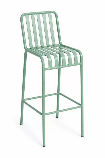 LATIA Lamel Metal Bar Sandalyesi | 65 cm | Kafe, Restoran ve Bar Sandalyesi