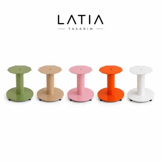 LATIA Yuvarlak Metal Sehpa Ayağı